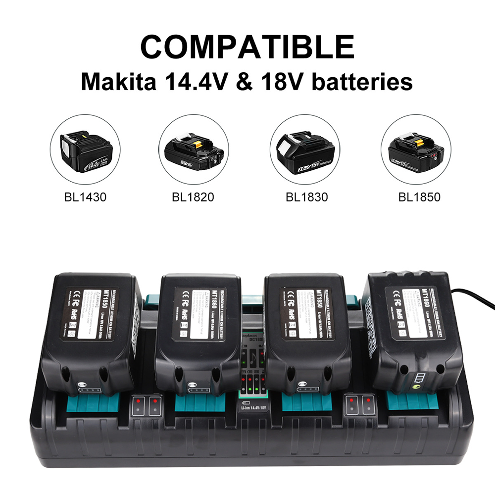 Replacement Batteries and Chargers for Makita 14.4V Power Tools