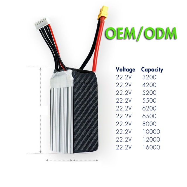 22.2V 8000mAh LPO battery pack