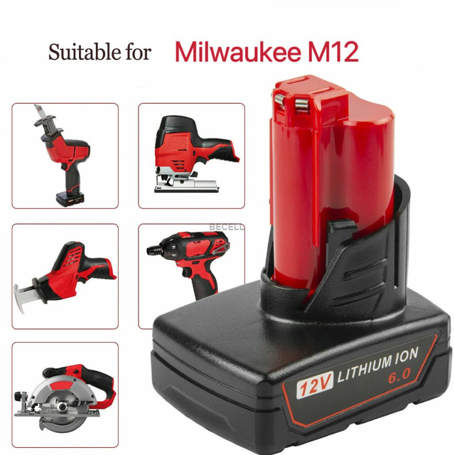 Replacement Batteries for Milwaukee M12 Power Tools