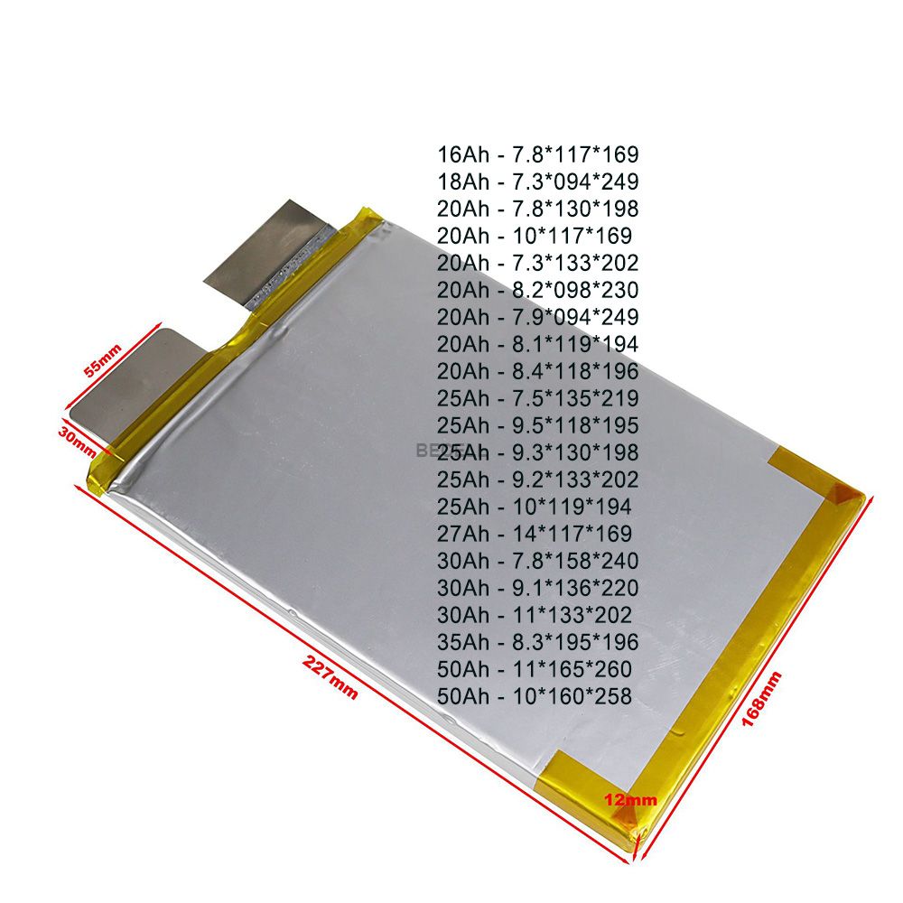 3.2V 50Ah Pouch LFP cell