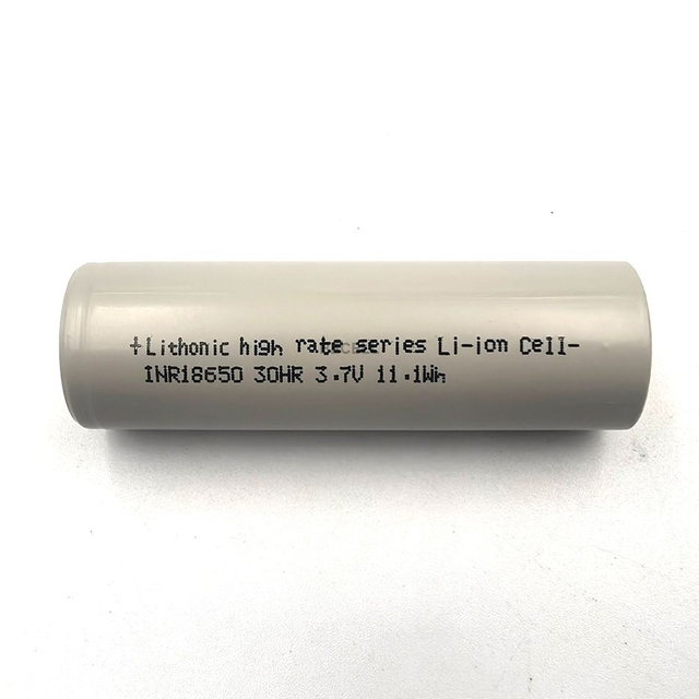 Lithonic INR18650 30HR: 60A Continuous Discharge Battery for Extreme Performance Applications