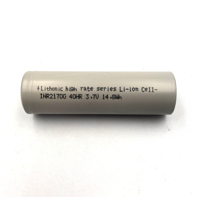 EVE 40P/SAMSUNG 40T/Molicel P42A Replacement ：Lithonic INR21700 40HR 70A Peak Discharge 60A Continuous Current (95% Capacity Retention)